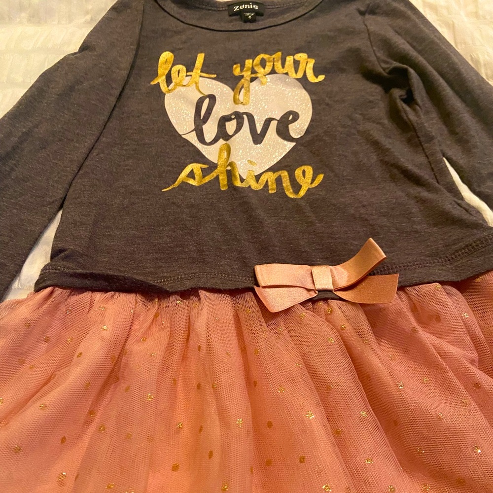 Gray and Pink Dress